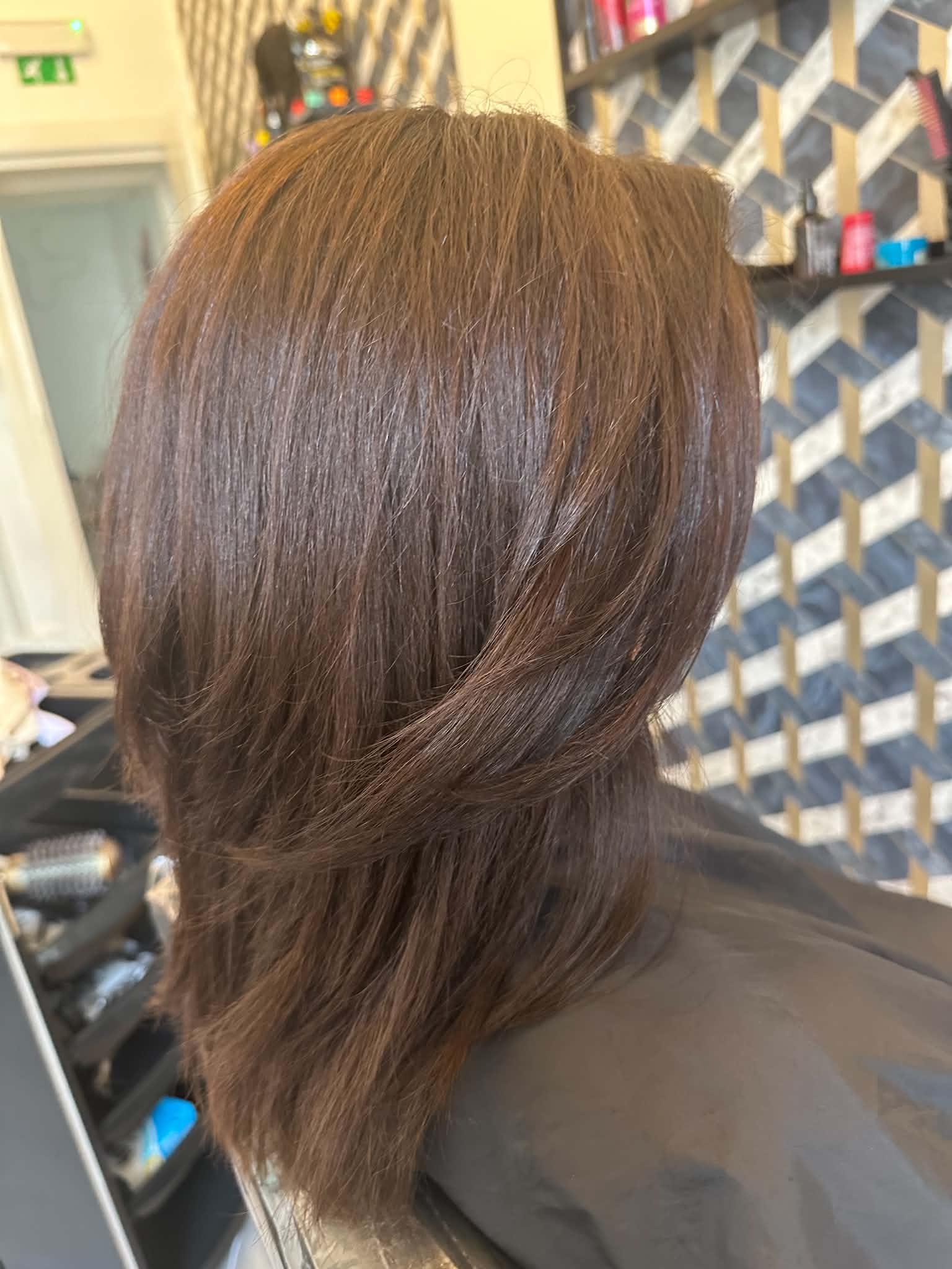 Blonde hair colour lob Gloucester salon